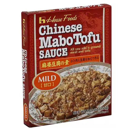 House Foods Chinese Mabo Tofu Sauce, Mild