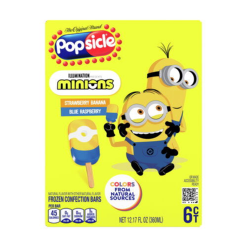 Popsicle Frozen Confection Bars Minions