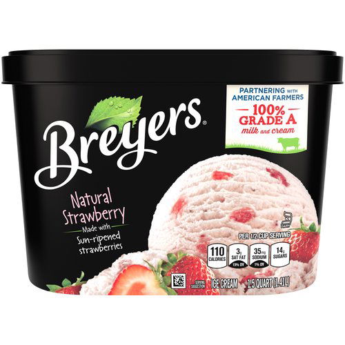 Breyers Natural Ice Cream, Strawberry