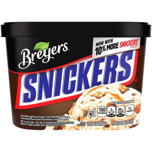 Breyers Light Ice Cream, Snickers