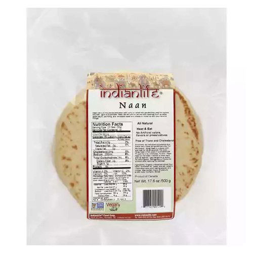 Indian Life Naan Bread, Plain