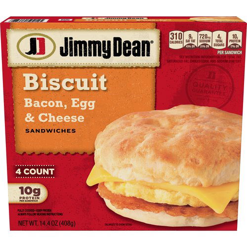 Jimmy Dean Bacon, Egg & Cheese Biscuit Sandwiches