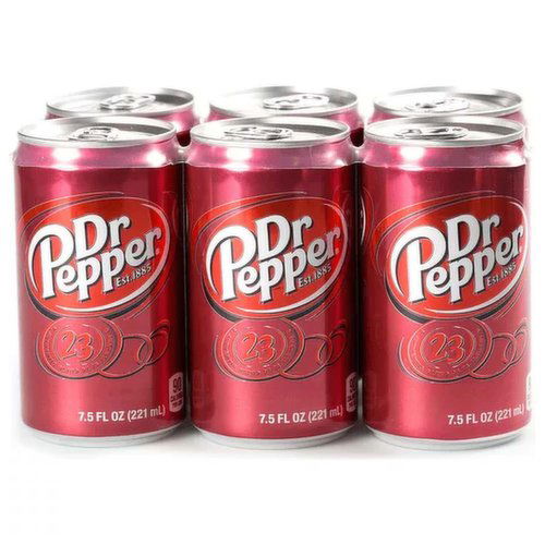 Dr Pepper Mini Cans 6pk