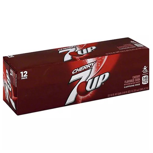 7-UP Cherry Soda, Cans (Pack of 12)