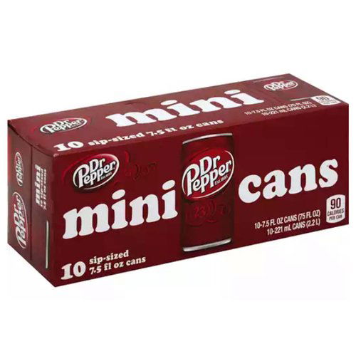 Dr. Pepper Mini, Cans (Pack of 10)