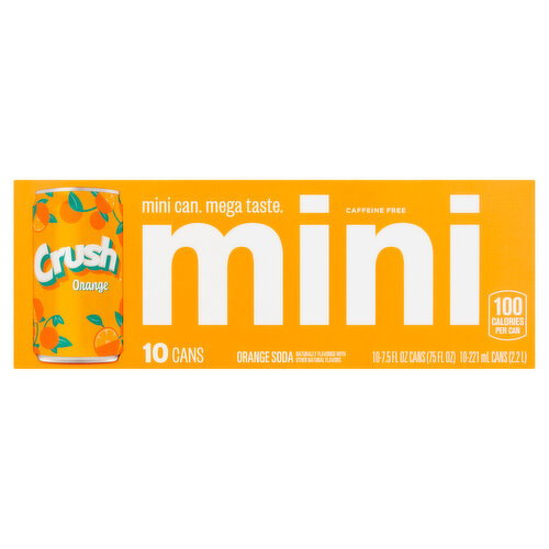 Crush Orange Mini Cans 10pk
