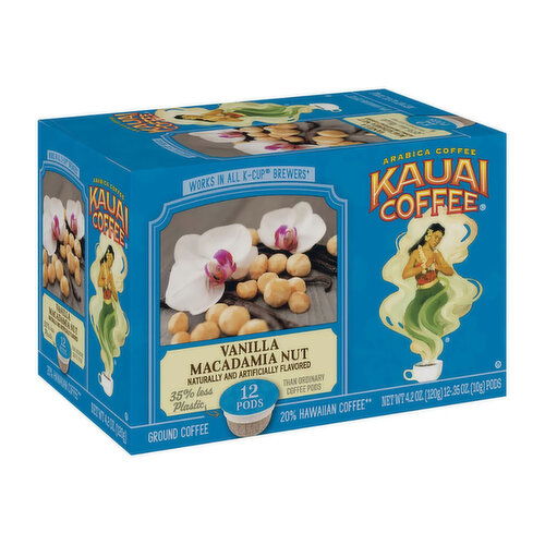 Kauai Coffee Vanilla Macadamia Nut Coffee Pods