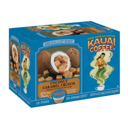 Kauai Coffee Coconut Caramel Crunch Coffee Pods