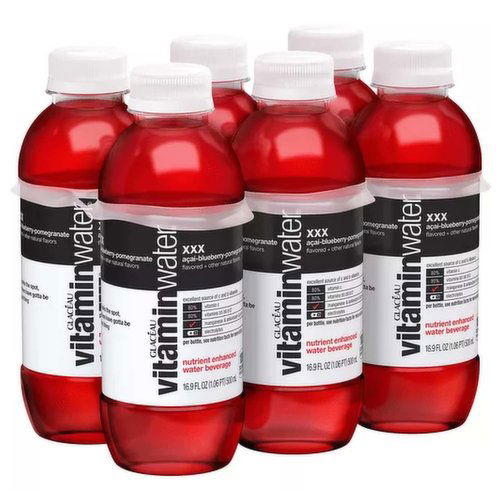 Glaceau Vitaminwater Acai Blueberry Pomegranate, Bottles (Pack of 6)