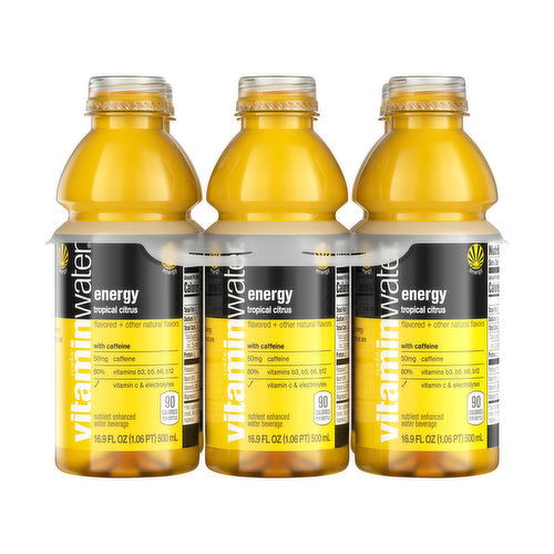 Glaceau Vitaminwater Energy, Tropical Citrus (6-pack)