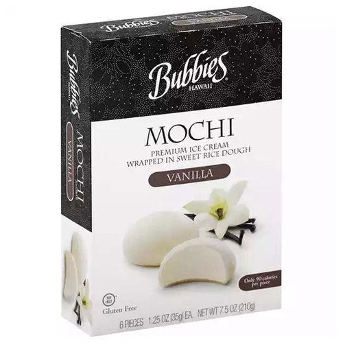 Bubbies Premium Mochi Ice Cream, Vanilla