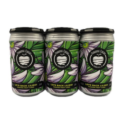 Paradise Cider Lei'd Back Lilikoi (6-pack)