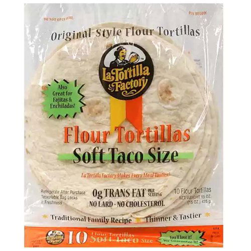 La Tortilla Flour Tortilla, Soft Taco