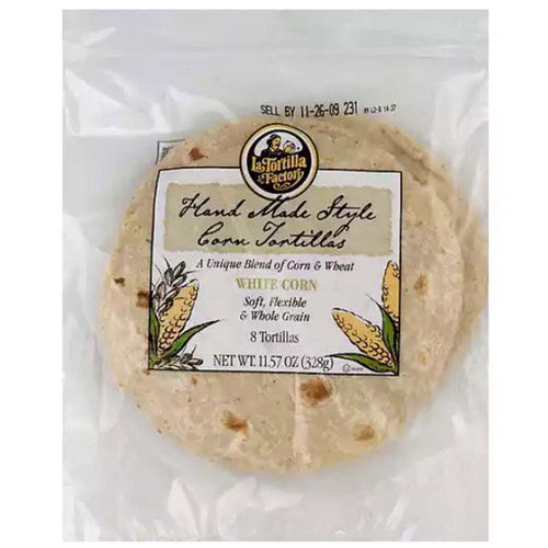 La Tortilla Hand Made White Corn Tortilla