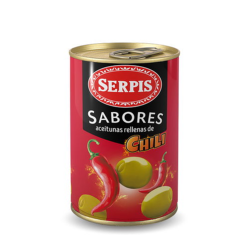 Serpis Green Olives Chile Stuffed