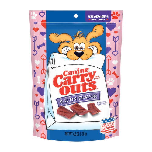 Canine Carry Outs Bacon Flavor Dog Snacks