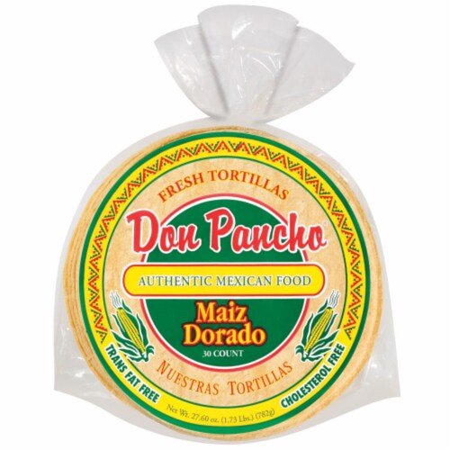 Don Pancho Yellow Corn Tortilla, 6"