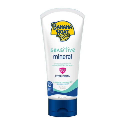 Banana Boat Sensitive 100% Mineral Lotion SPF 50