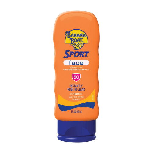 Banana Boat Sport Face Lotion, SPF 50