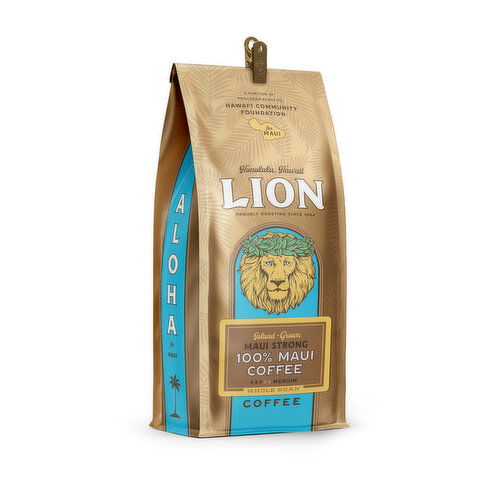 Lion Maui Strong 100% Whole Bean Coffee