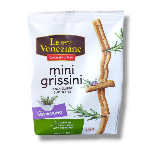 Le Veneziane Mini Grissini Rosemary Gluten Free