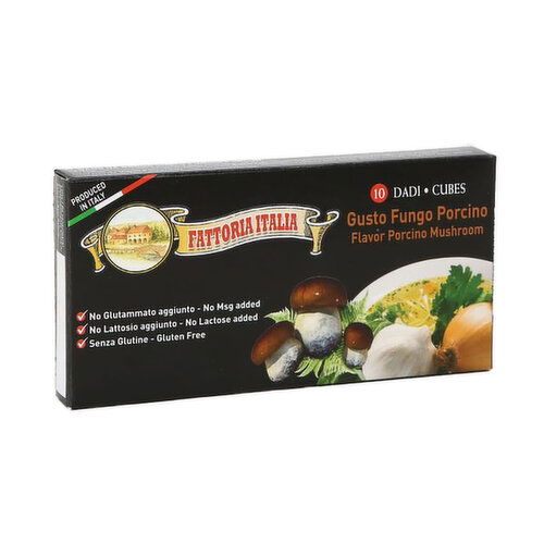 Fattoria Italia Porcini Mushroom Flavored Bouillon Cubes