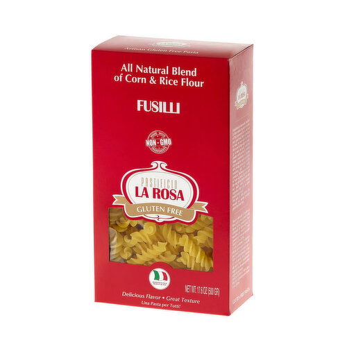 La Rosa Gluten Free Fusilli Corn & Rice Pasta
