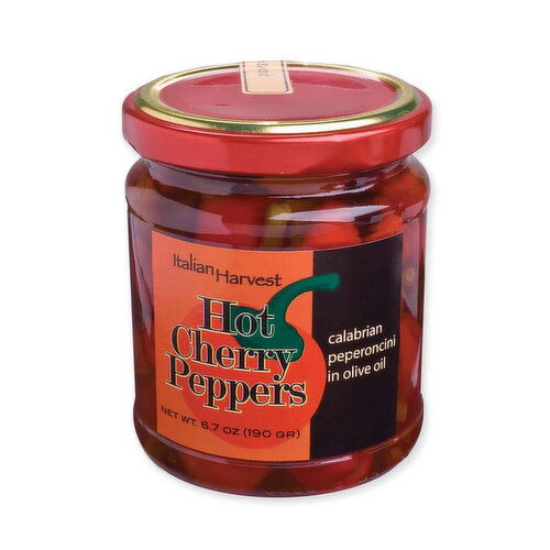 Calabrian Hot Cherry Peppers in Extra Virgin Olive Oil