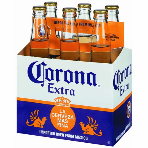 Corona Extra Beer, Bottles (Pack of 6)