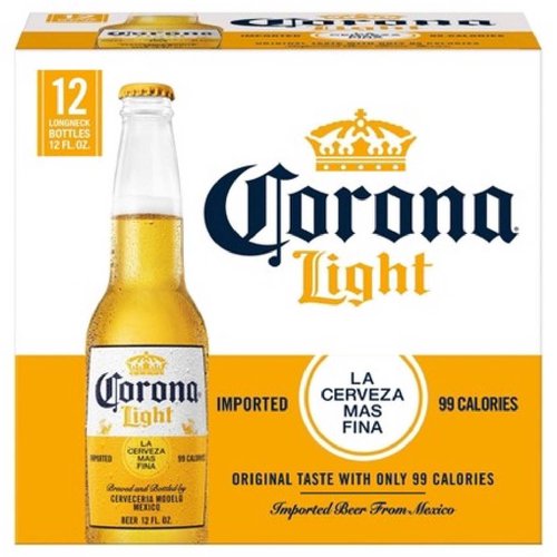 Corona Light Beer, Bottles (Pack of 12)