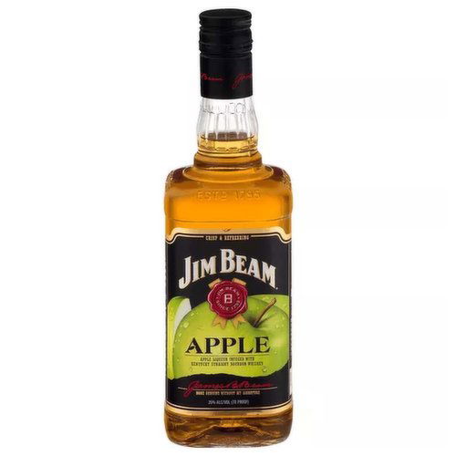 Jim Beam Bourbon Whiskey,  Apple 70 Proof