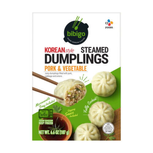 Bibigo Steamed Dumplings - Pork and Vegetable