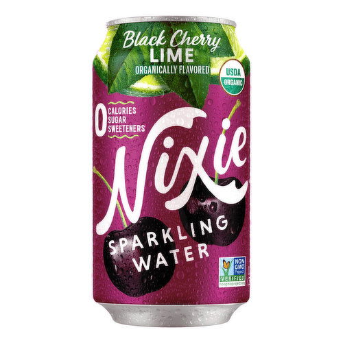 Nixie Sparkling Water Black Cherry Lime  (8-pack)