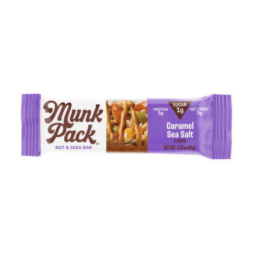 Munk Pack Caramel Sea Salt Flavored Nut & Seed Bar