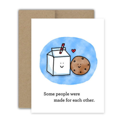 Bright Spot Design Milk & Cookies Love Card