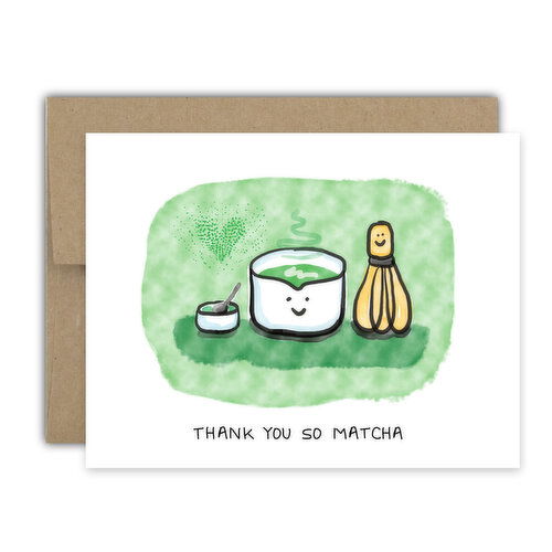 Bright Spot Design Thank You So Matcha Card
