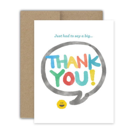 Bright Spot Design Big Thanks Card