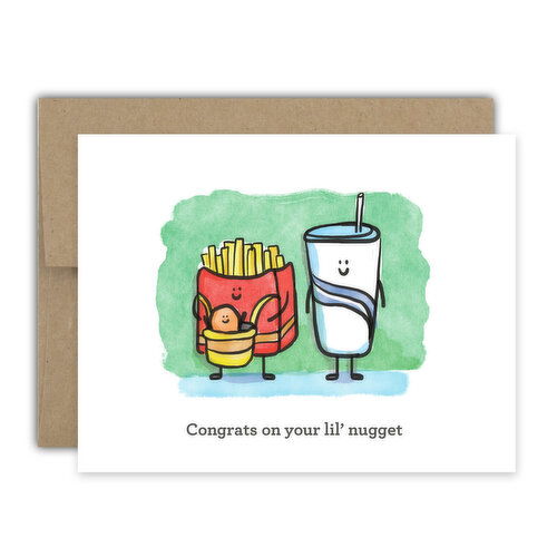 Bright Spot Design Little Nugget Baby Card