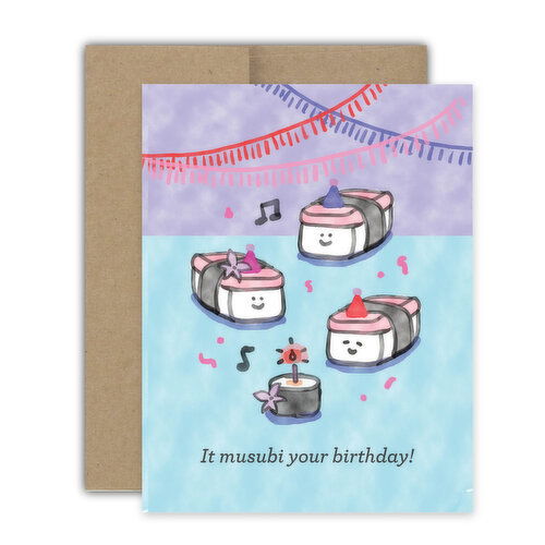 Bright Spot Design Musubi Birthday Card