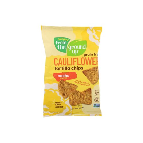 From The Ground Up Cauliflower Tortilla Chips, Nacho