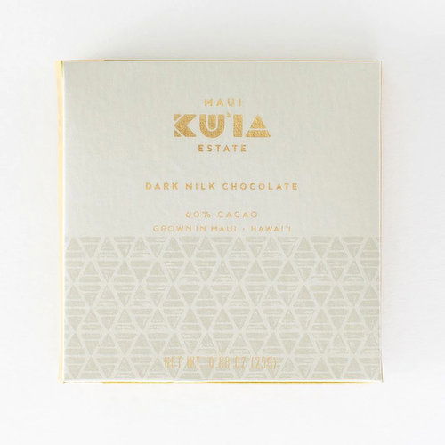 Maui Ku`ia Estate 60% Dark Milk Chocolate Bar