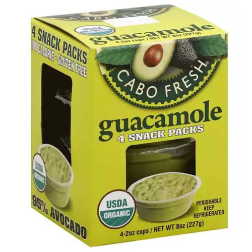 Cabo Organic Classic Guacamole (Pack of 4)