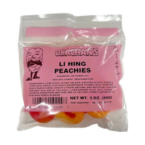Obachans Li Hing Peaches