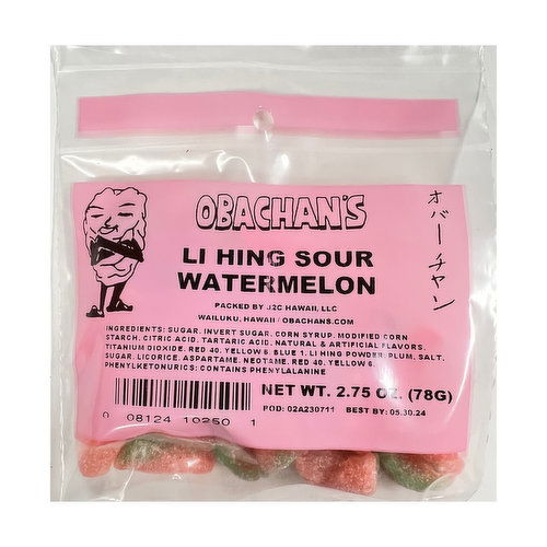 Obachans Li Hing Sour Watermlon