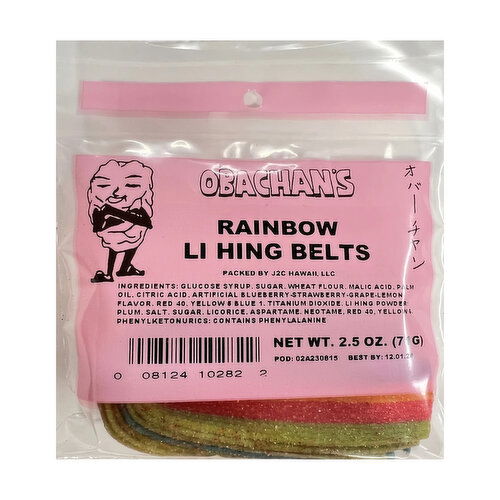 Obachan Li Hing Rainbow Belts