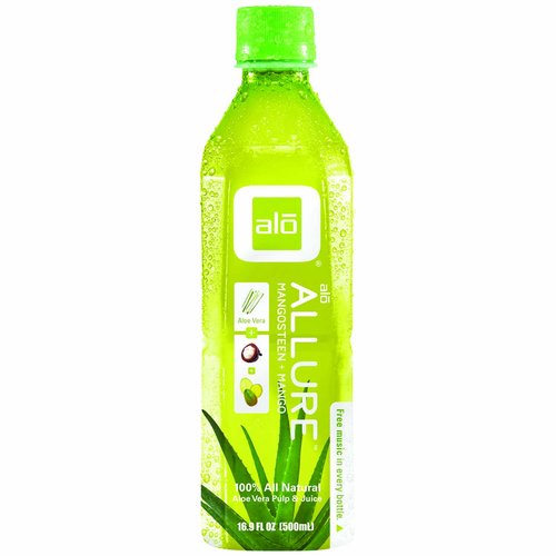 Alo Aloe Vera Drink, Allure Mangosteen & Mango