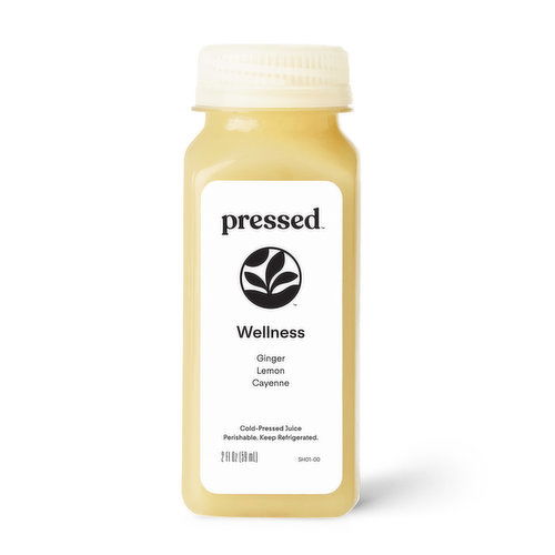 Pressed Juicery Shot Wellness - Ginger, Lemon, Cayenne