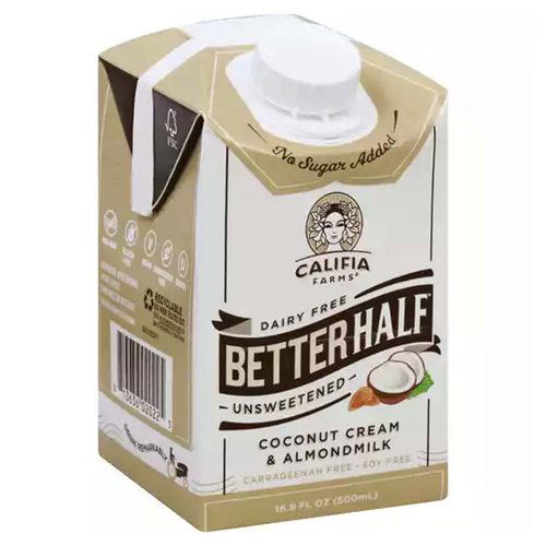 Califia Farms Better Half Creamer, Unsweetened