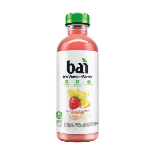 Bai Flavored Water, Sao Paulo Strawberry Lemonade