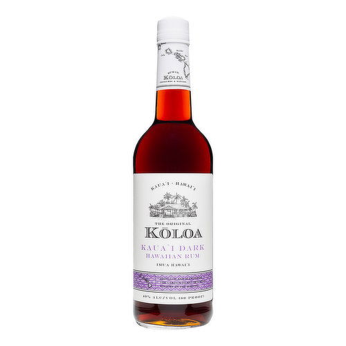 Koloa Hawaiian Rum, Kaua'i Dark